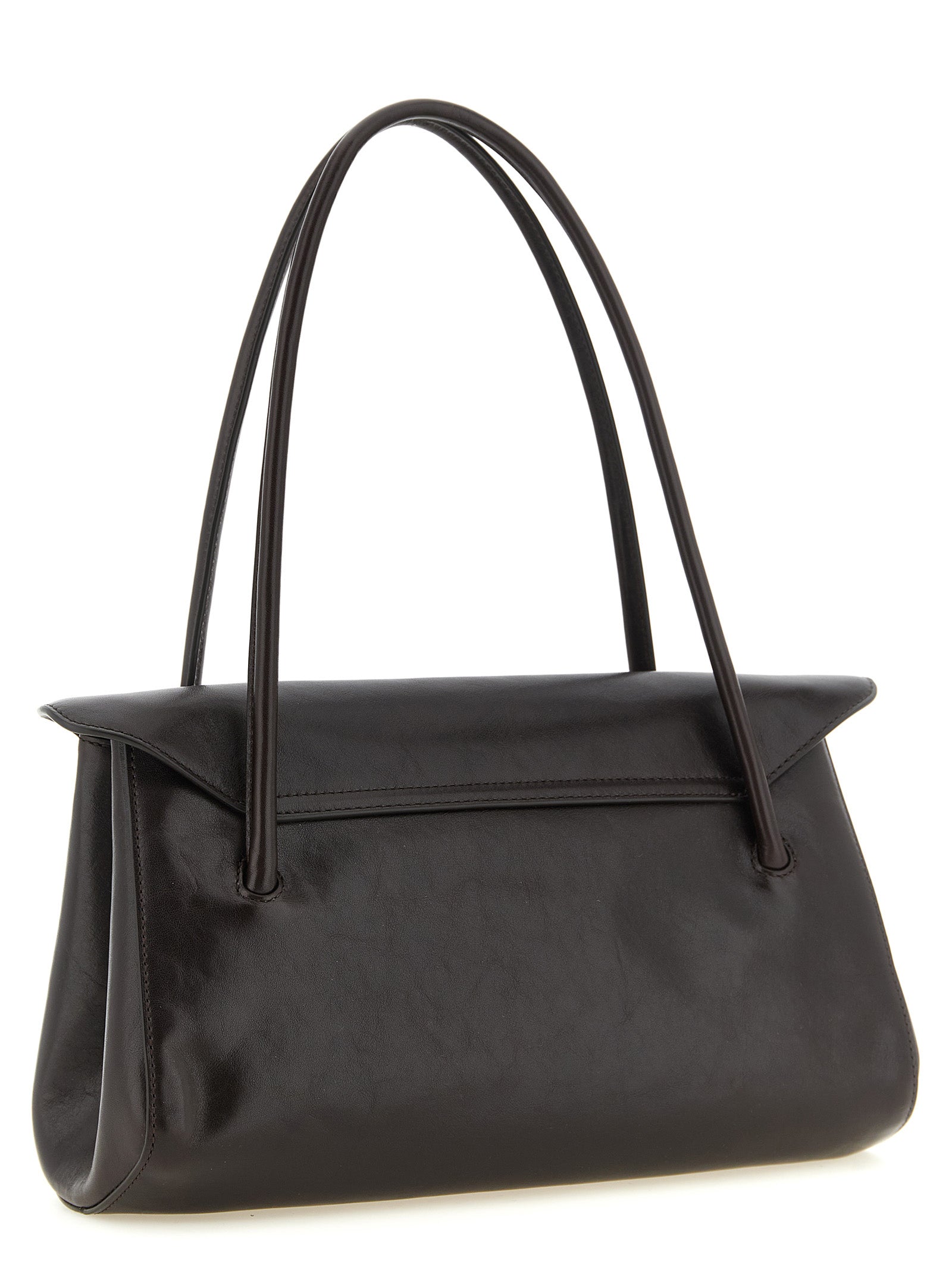 Calfskin East West Shoulder Bag