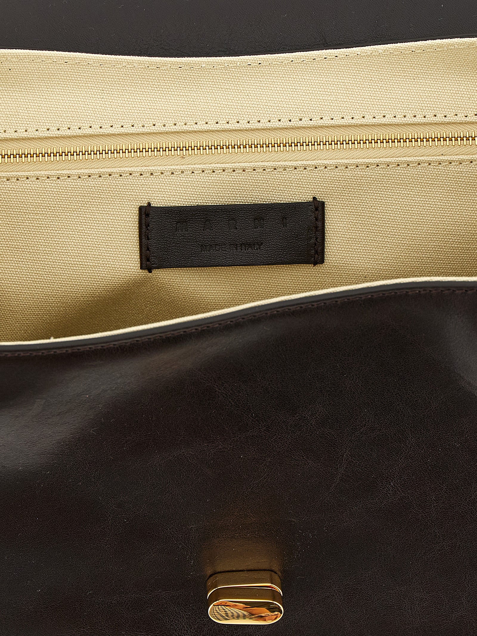 Calfskin East West Shoulder Bag