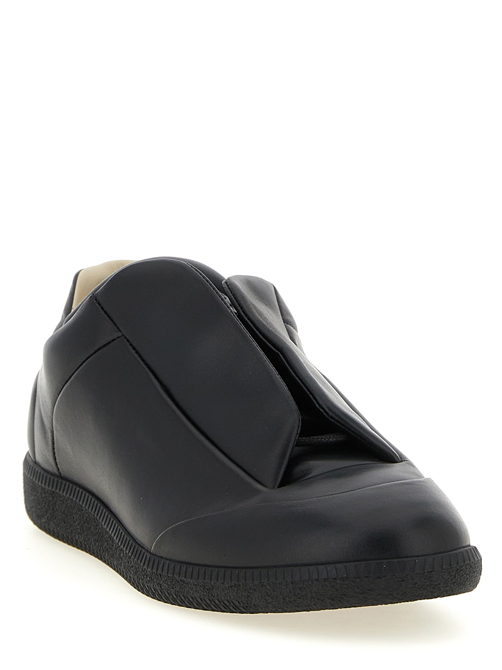 Black Calfskin Future Low Top Sneakers