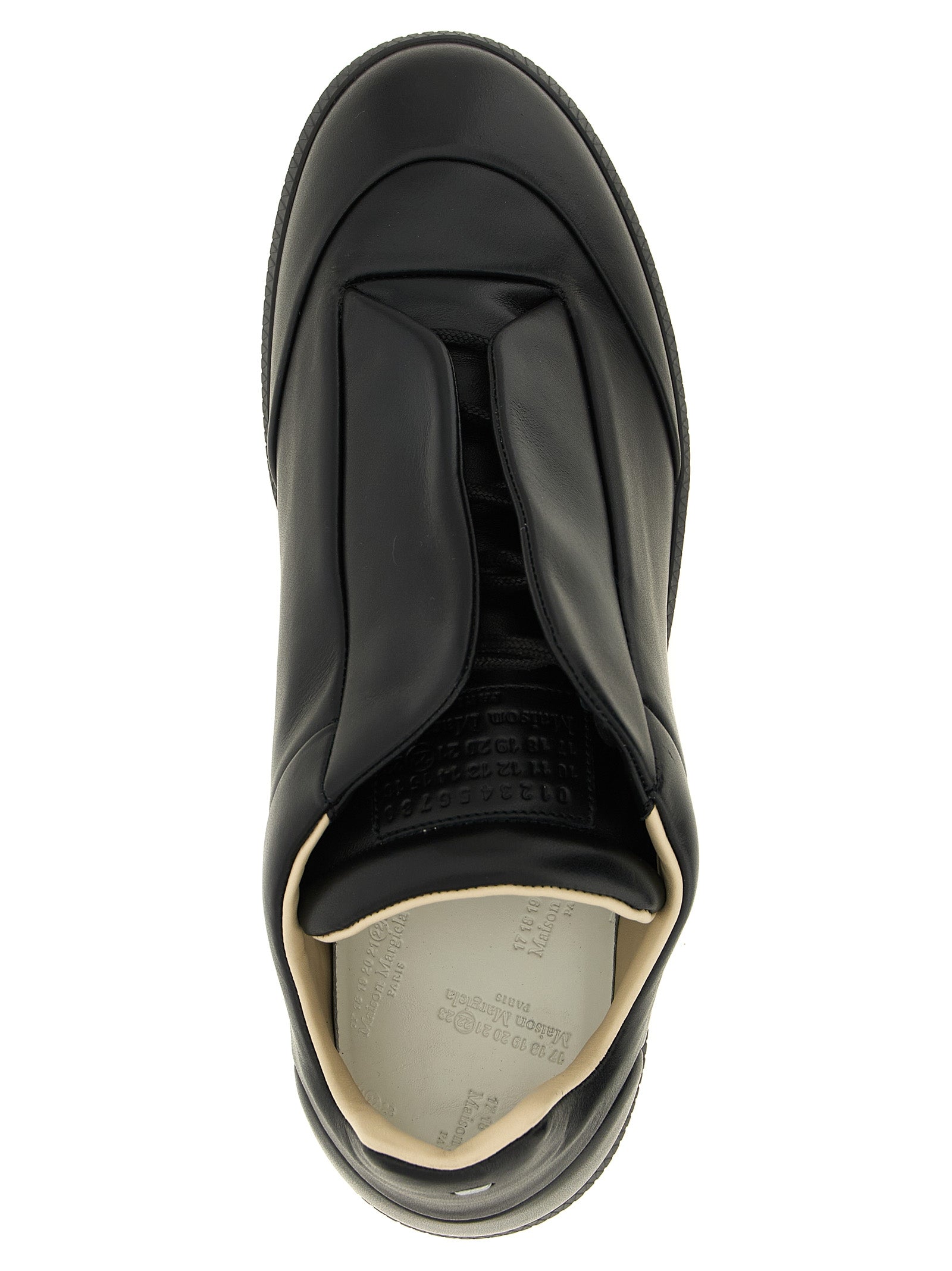 Black Calfskin Future Low Top Sneakers
