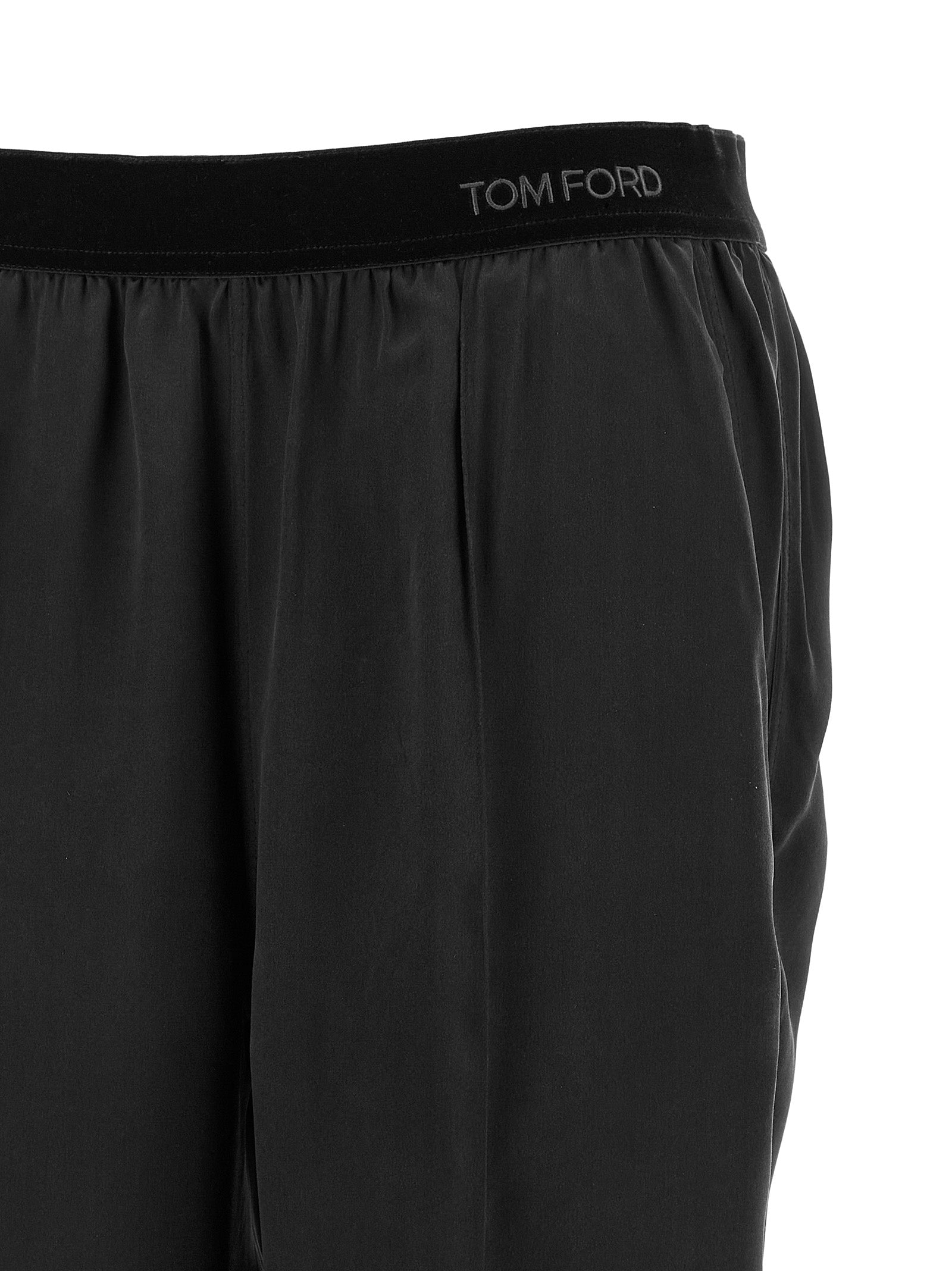 Black Silk Pajama Pants