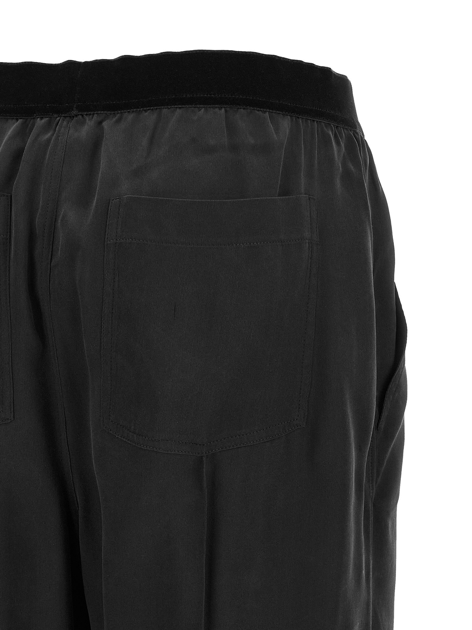 Black Silk Pajama Pants