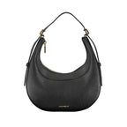 Smooth Black Leather Shoulder Bag