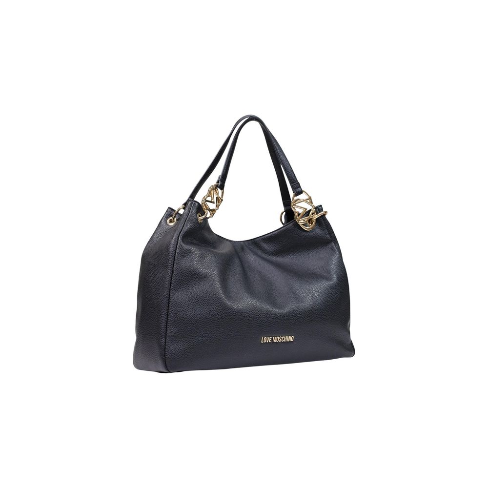 Large Black Polyethylene Handbag