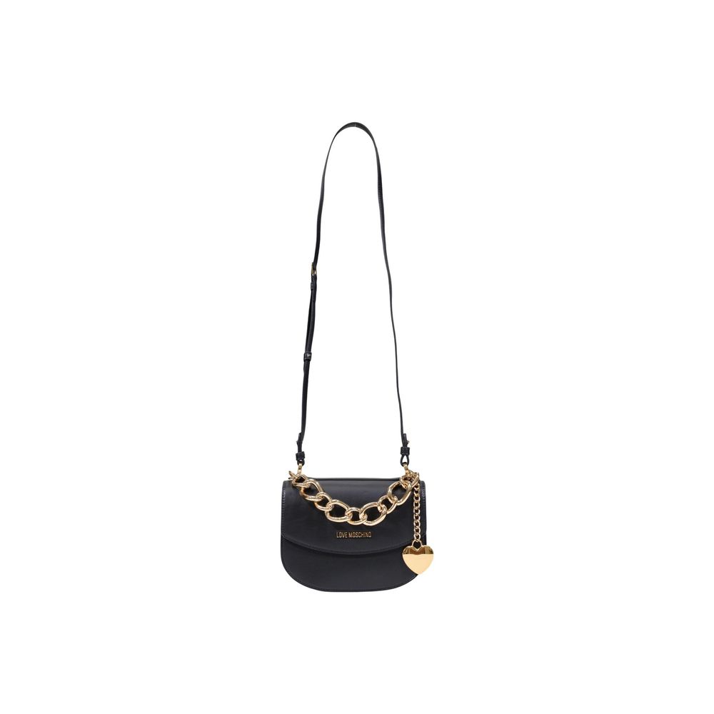 Viscose Medium Handbag with Gold Chain