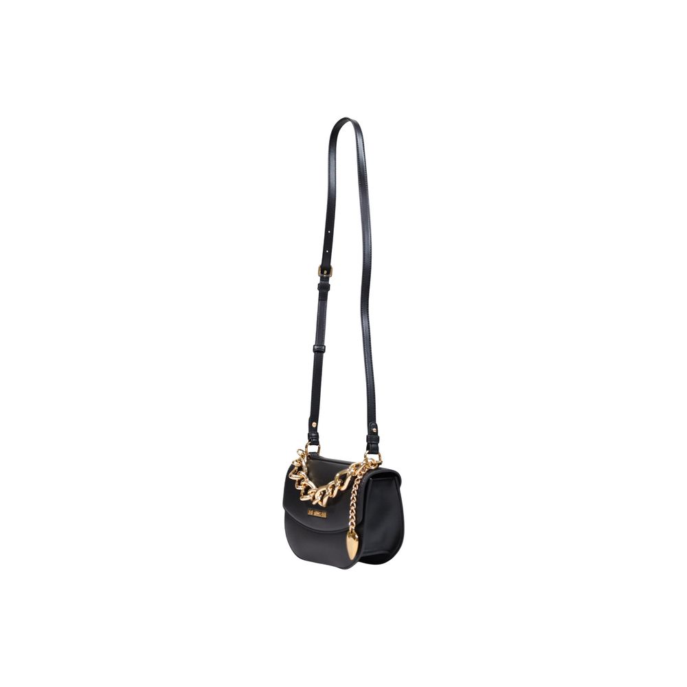 Viscose Medium Handbag with Gold Chain