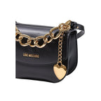 Viscose Medium Handbag with Gold Chain