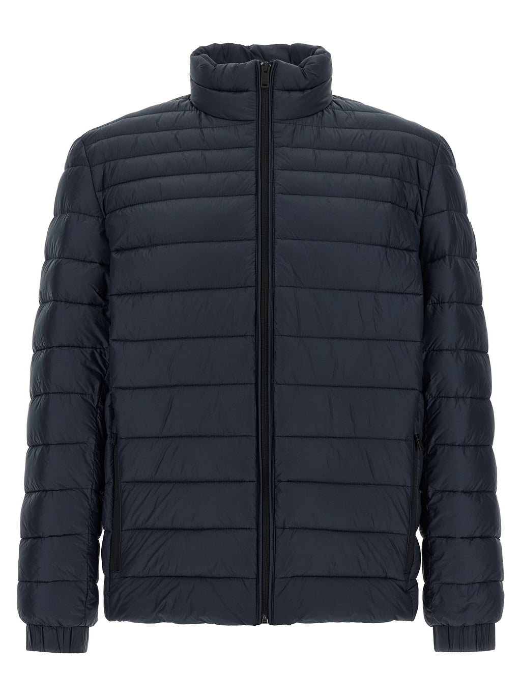 Blue Polyamide Full-Length Jacket
