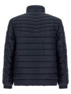 Blue Polyamide Full-Length Jacket