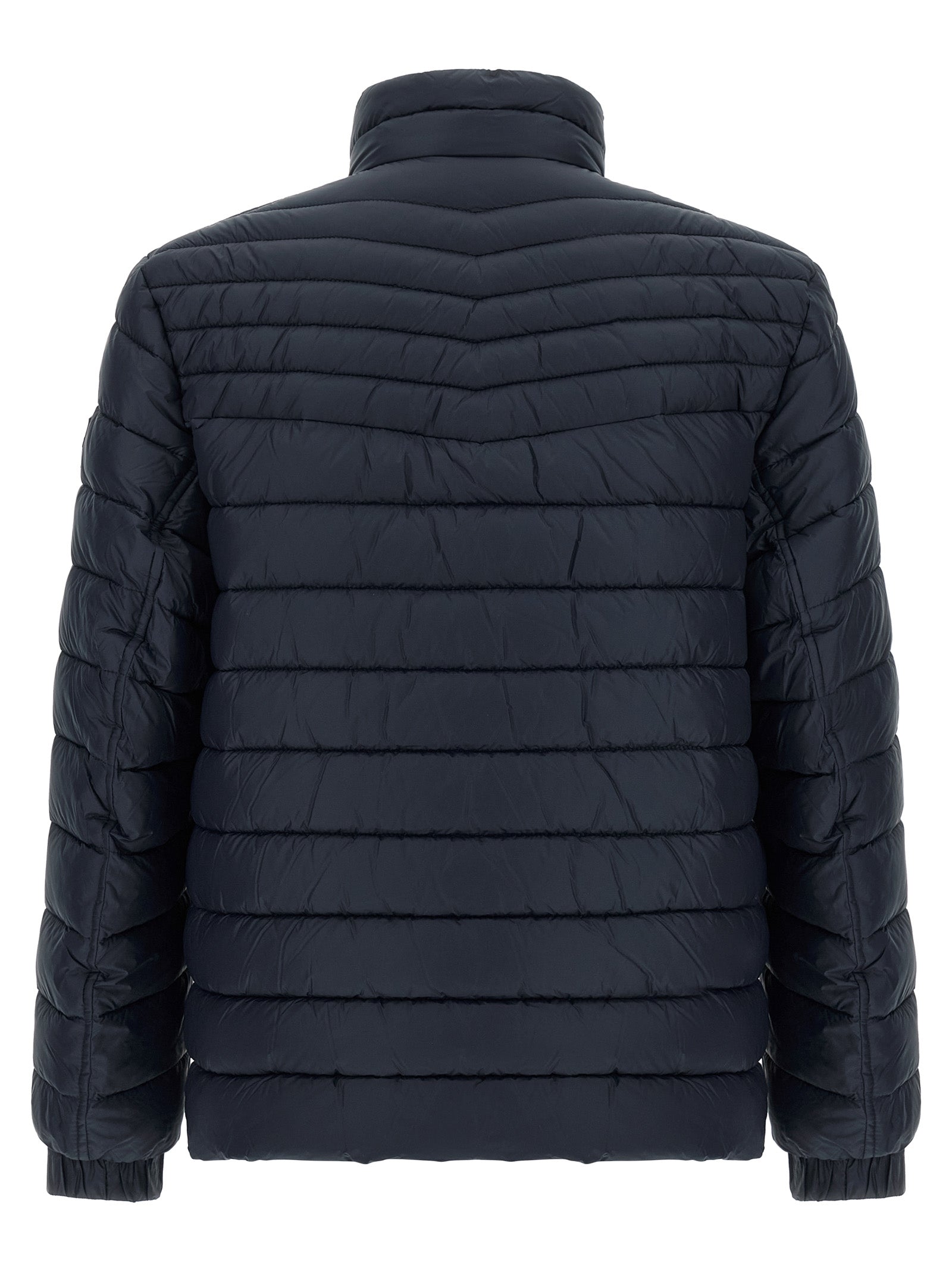 Blue Polyamide Full-Length Jacket