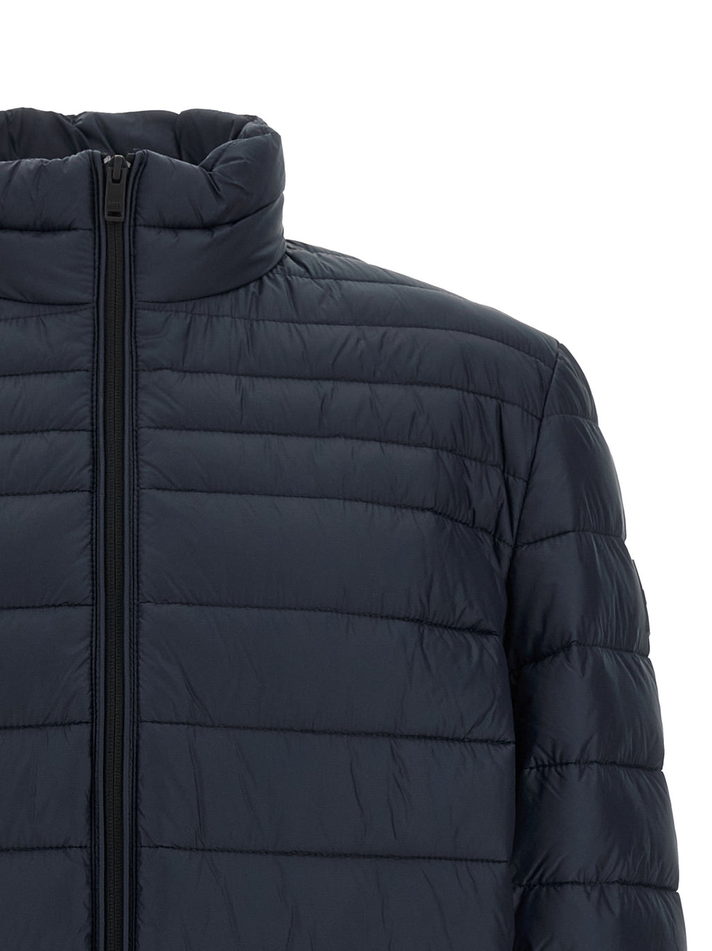 Blue Polyamide Full-Length Jacket