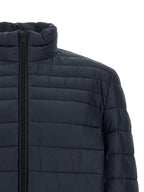 Blue Polyamide Full-Length Jacket