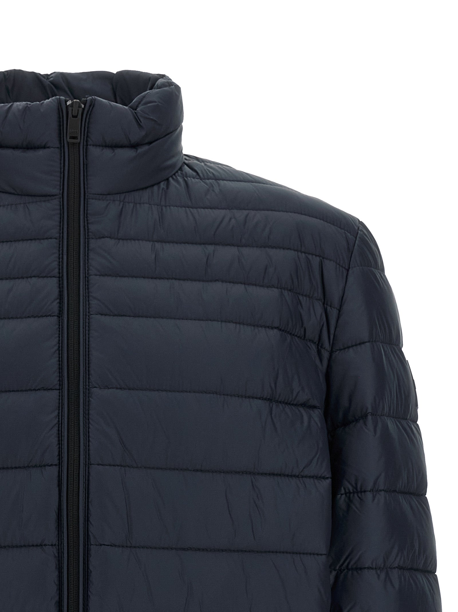 Blue Polyamide Full-Length Jacket