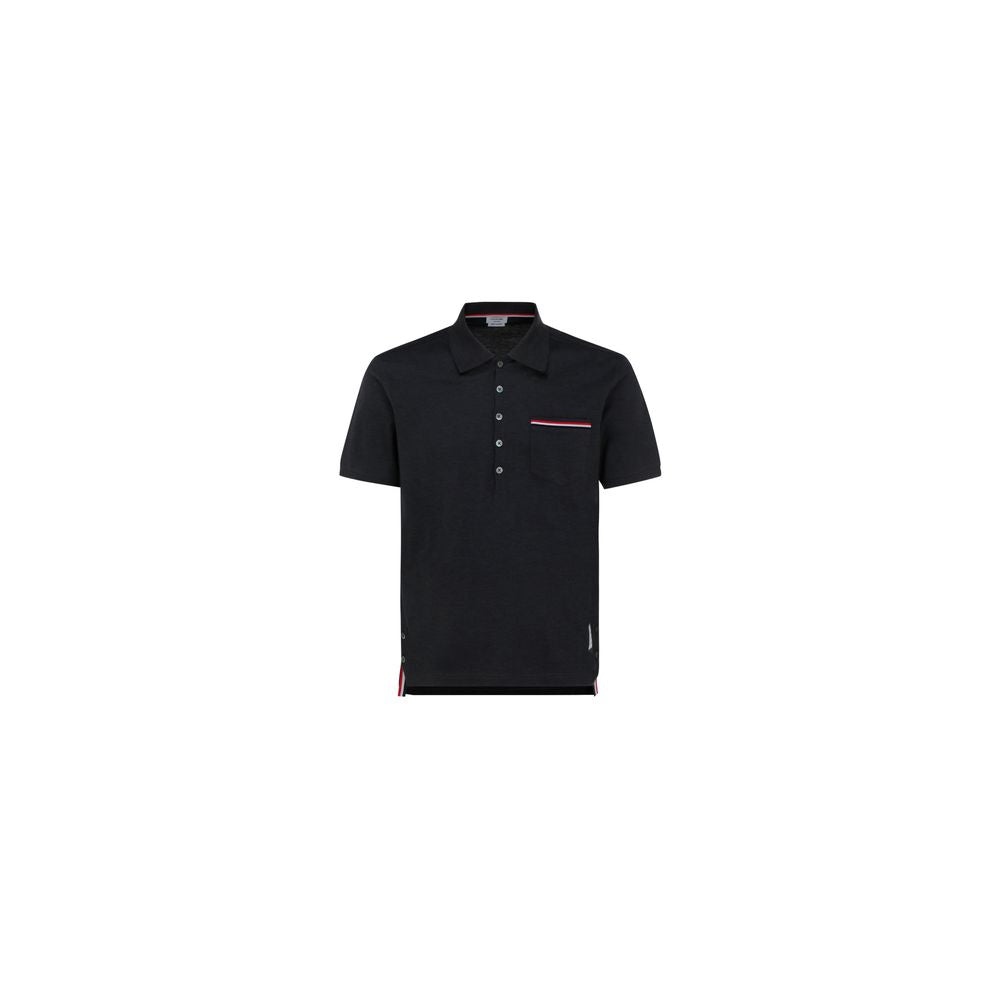 Gray Cotton Polo