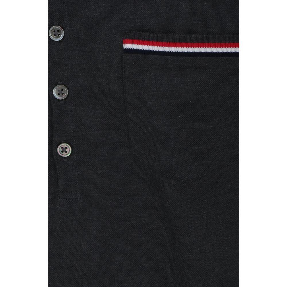 Gray Cotton Polo