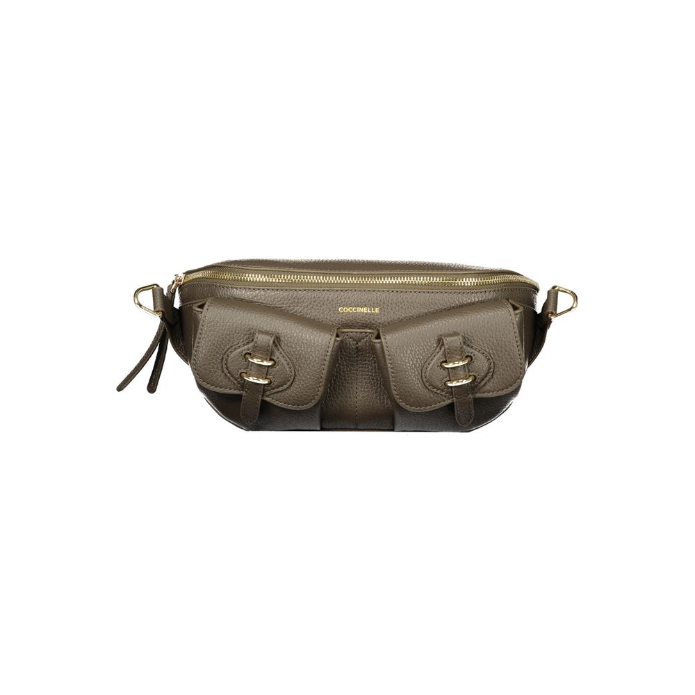 Brown Leather Maverly Pocket Belt Bag