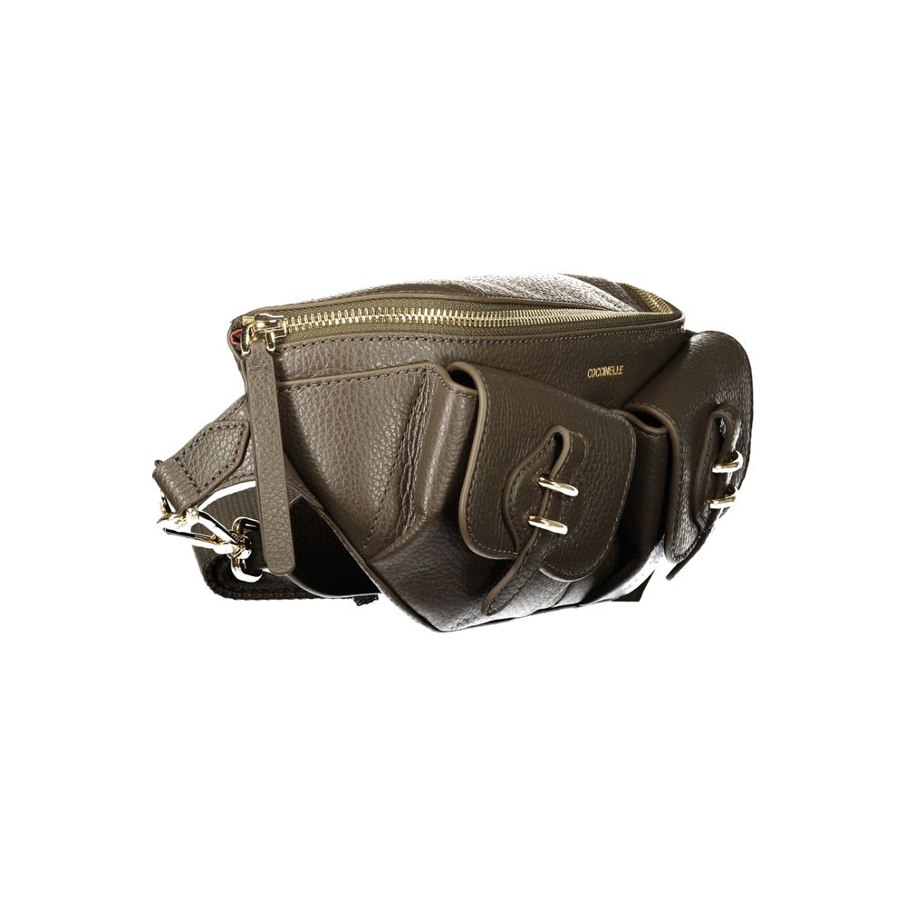 Brown Leather Maverly Pocket Belt Bag