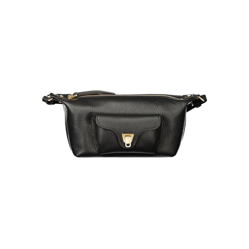 Black Leather Beat Generation Bag