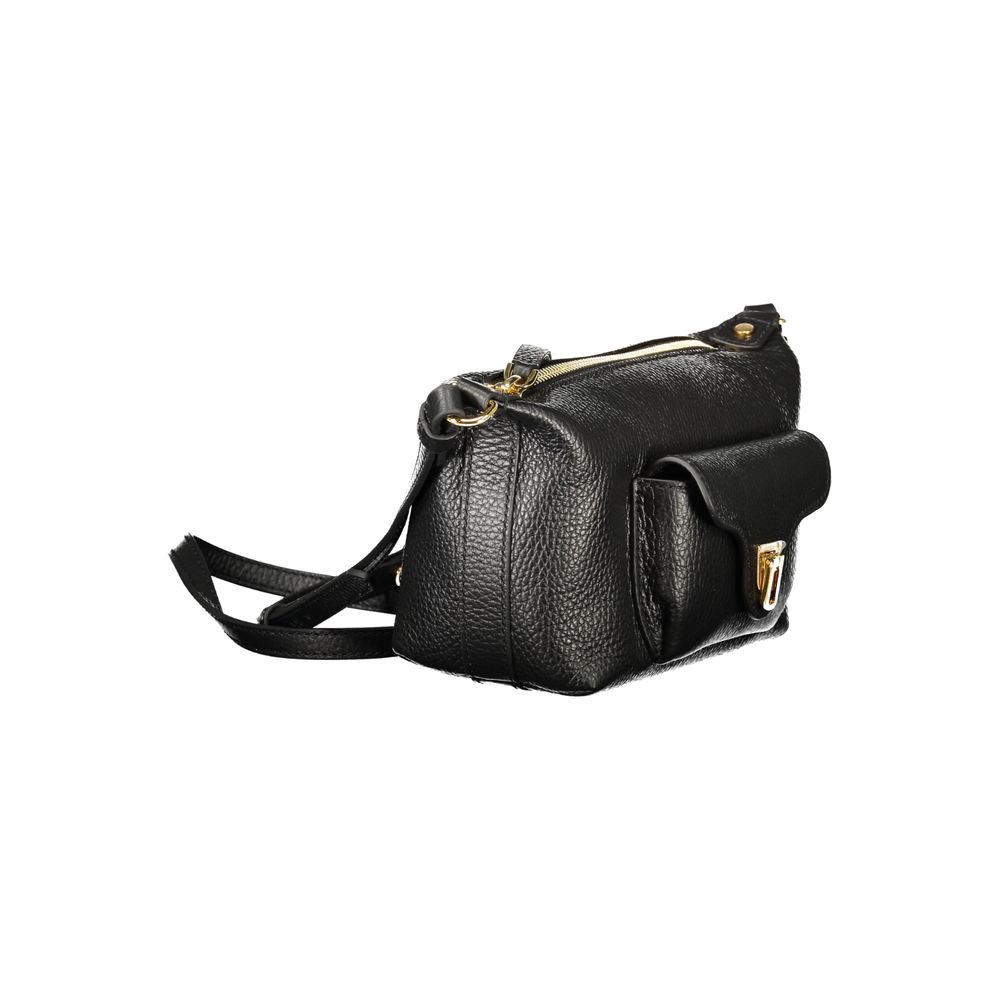 Black Leather Beat Generation Bag