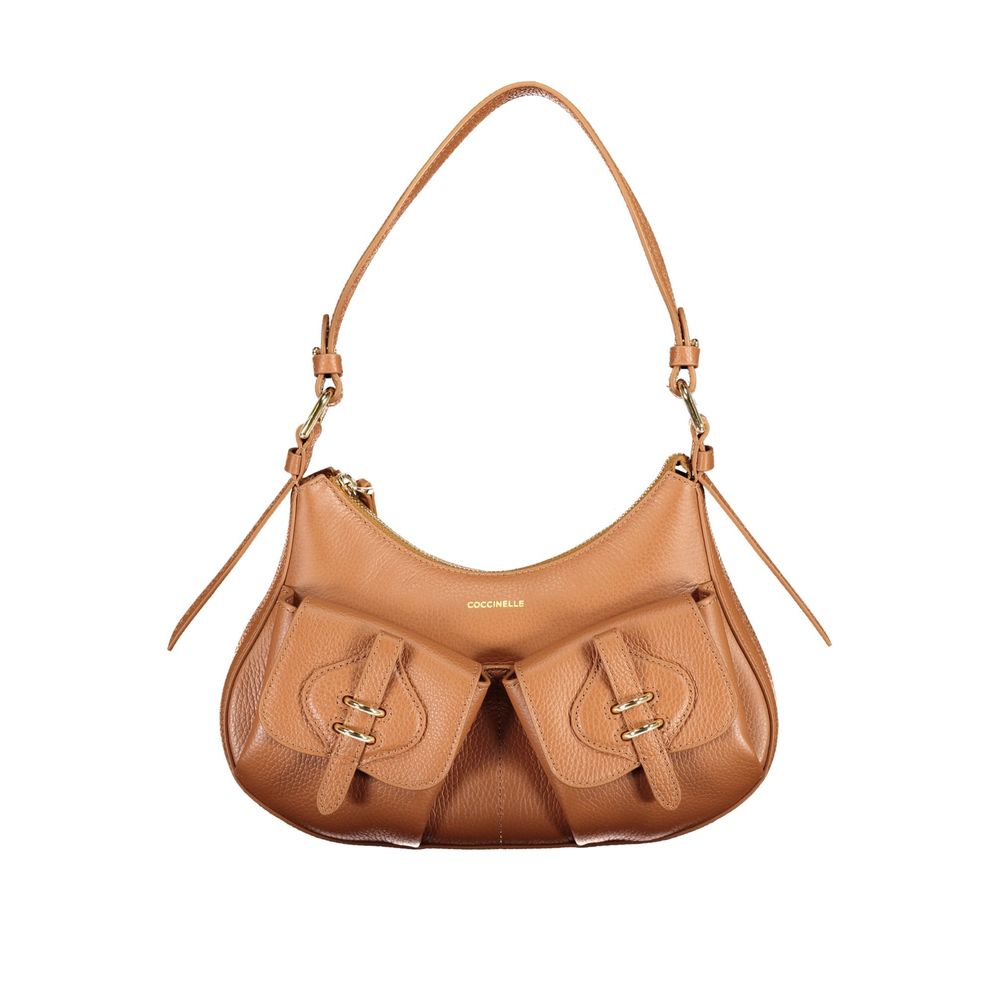 Mavery Brown Leather Handbag