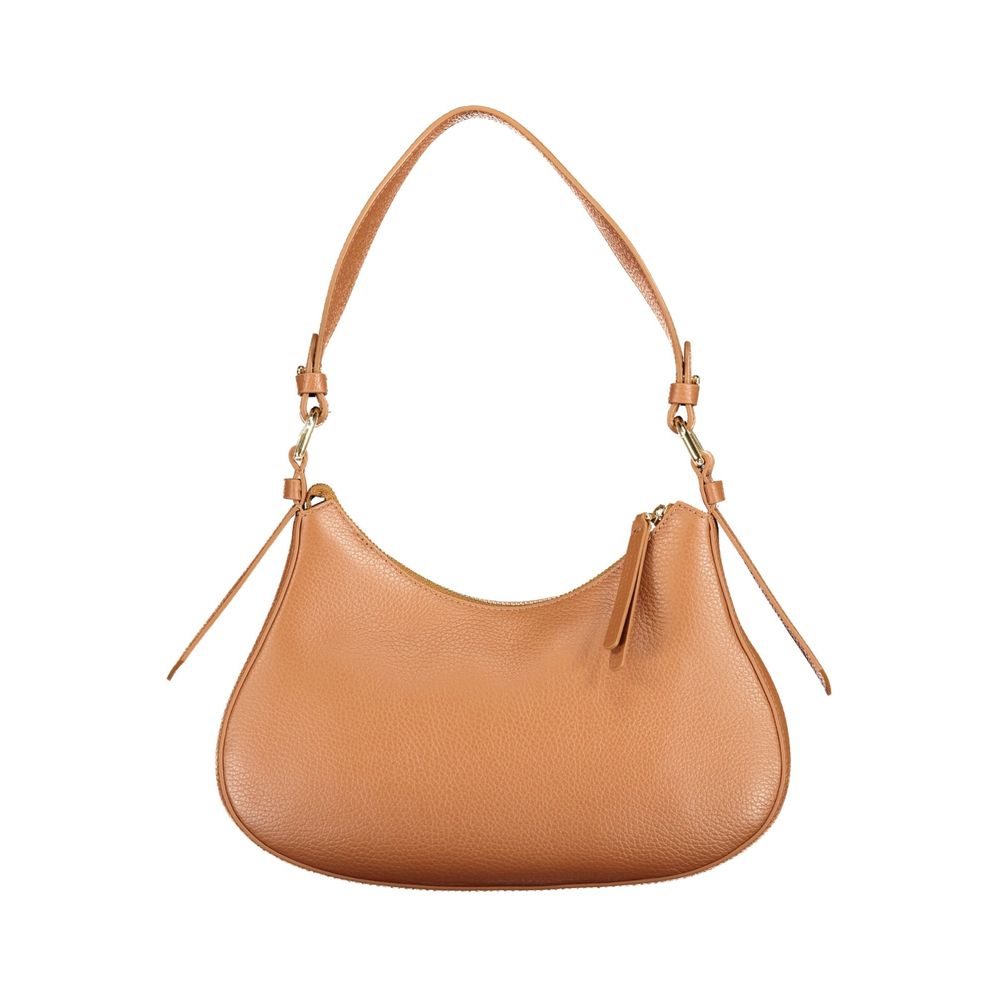 Mavery Brown Leather Handbag