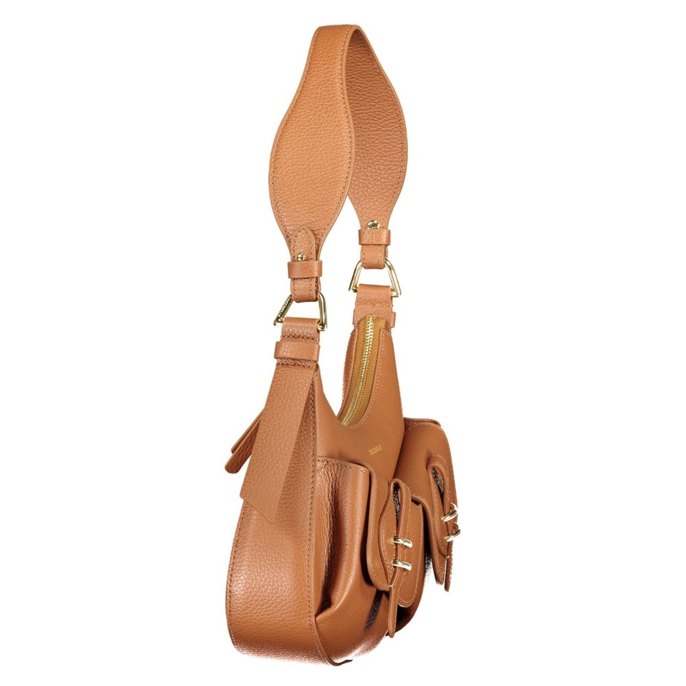 Mavery Brown Leather Handbag