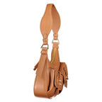 Mavery Brown Leather Handbag