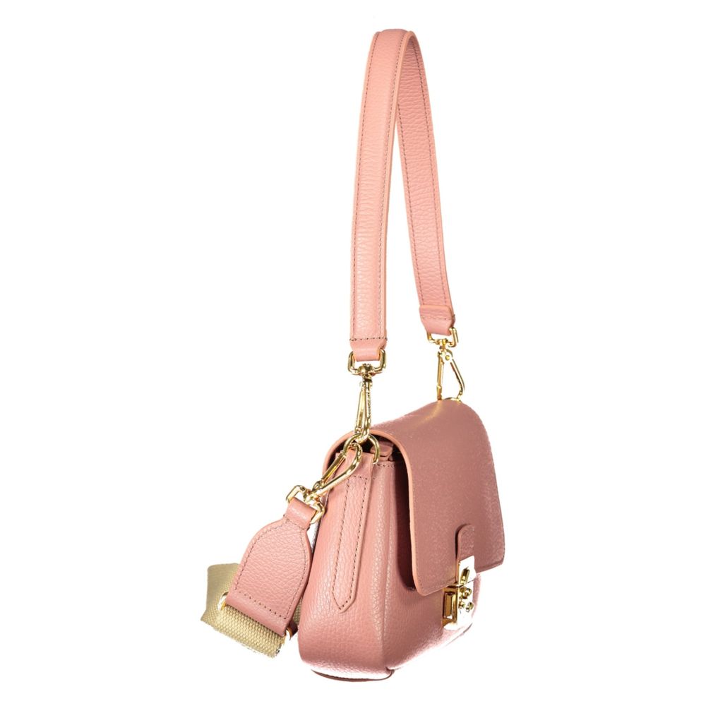 Pink Leather Handbag