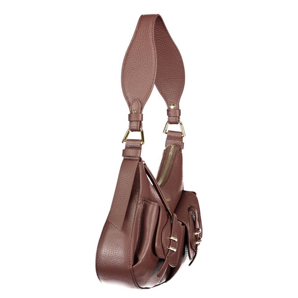 Brown Leather Maverick Pocket Bag
