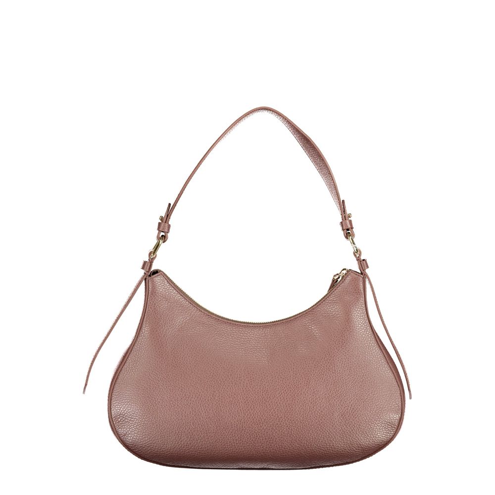 Brown Leather Mavery Pocket Bag
