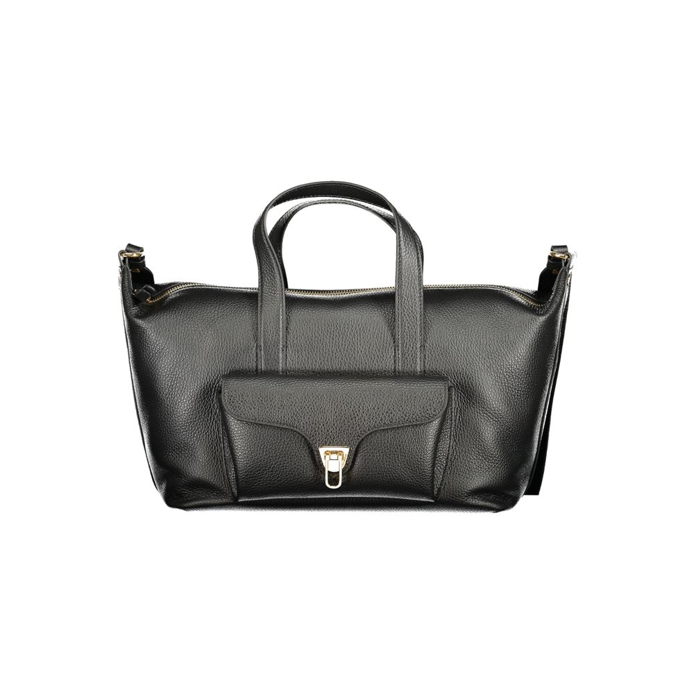 Black Leather Beat Generatio Bag