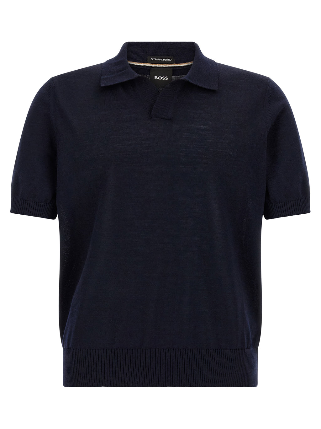 Blue H-Lantoni Virgin Wool Polo Shirt