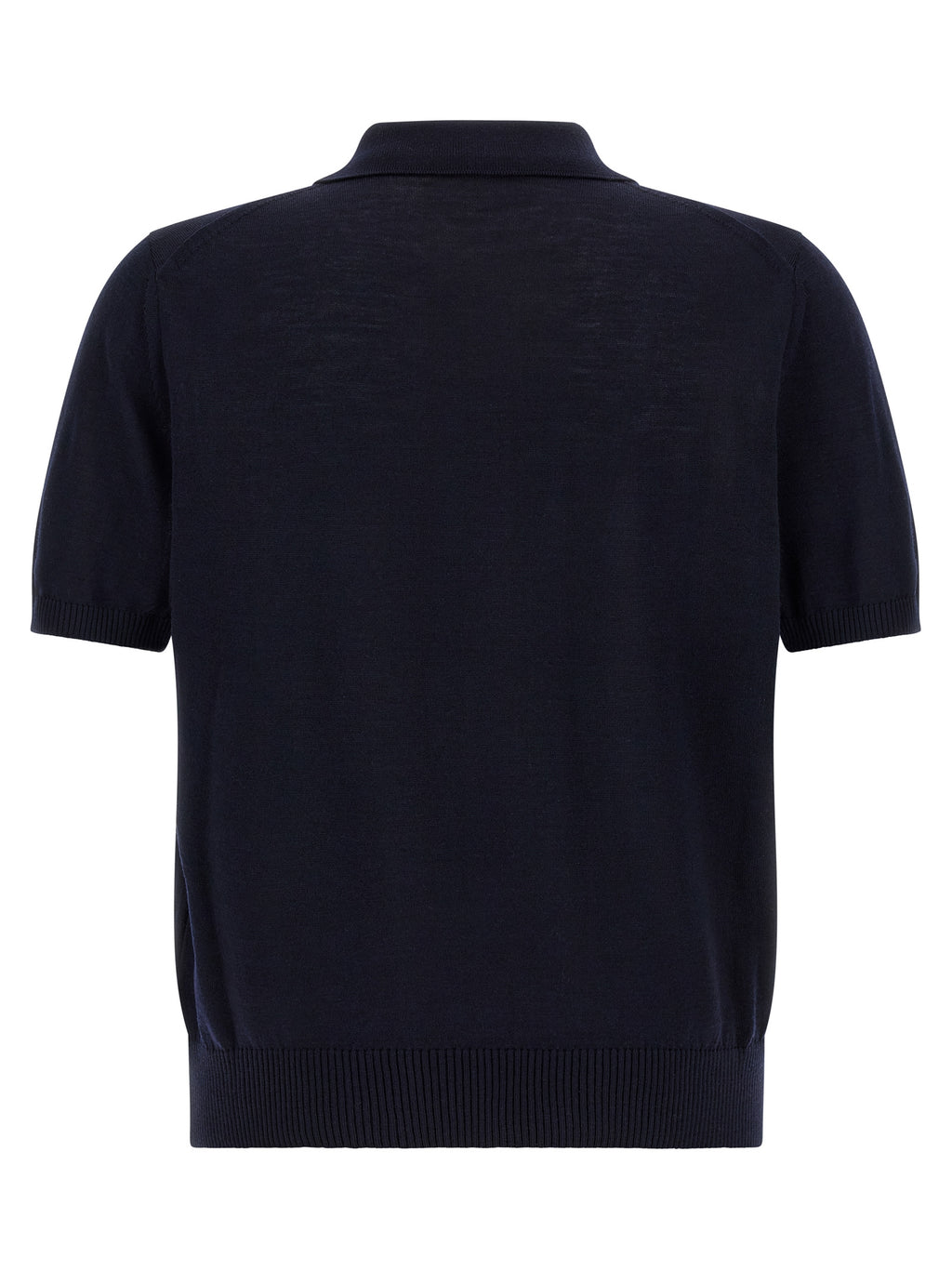 Blue H-Lantoni Virgin Wool Polo Shirt