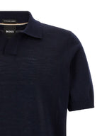 Blue H-Lantoni Virgin Wool Polo Shirt