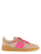 Soft Pink Suede and Nappa Leather Upvillage Sneakers