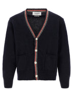 Navy Wool Mohair Cardigan