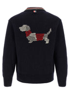 Navy Wool Mohair Cardigan
