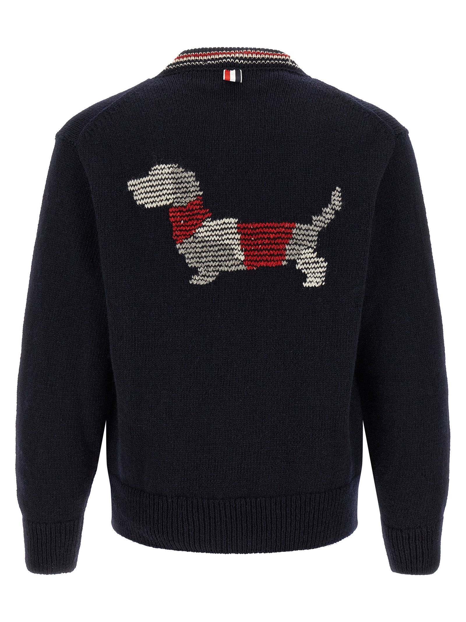 Navy Wool Mohair Cardigan