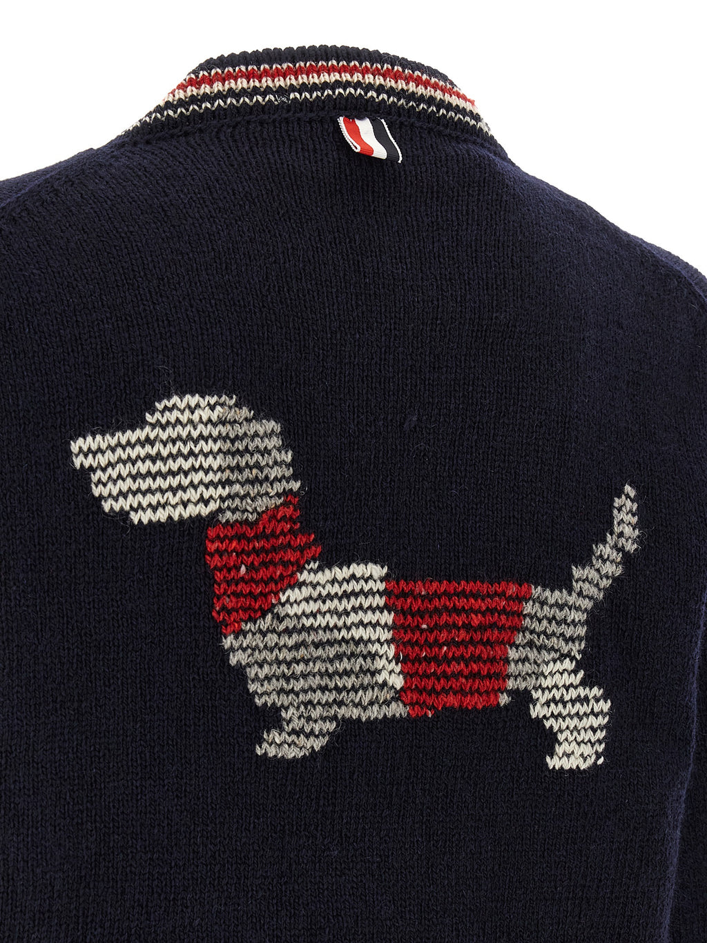 Navy Wool Mohair Cardigan