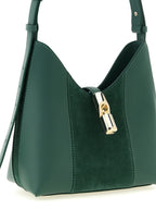 Forest Green Calfskin Goccia S Hobo Bag