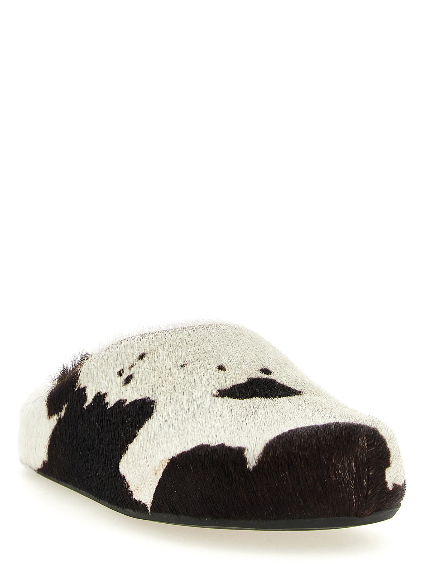 Multicolor Calfskin Fussbett Clogs