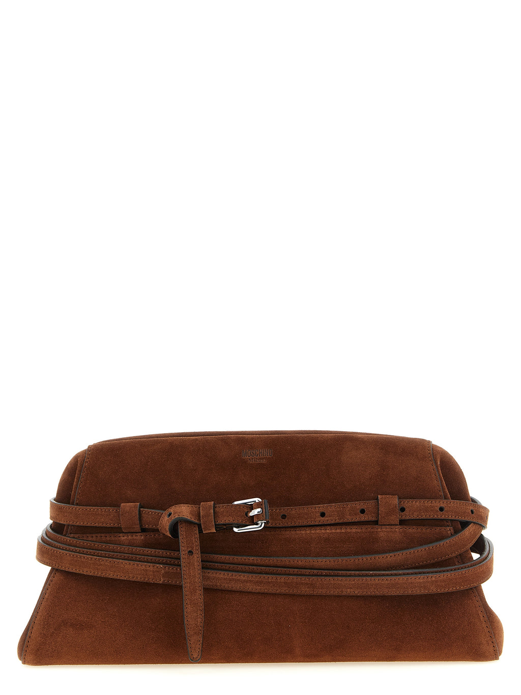 Calfskin Tie Me Clutch