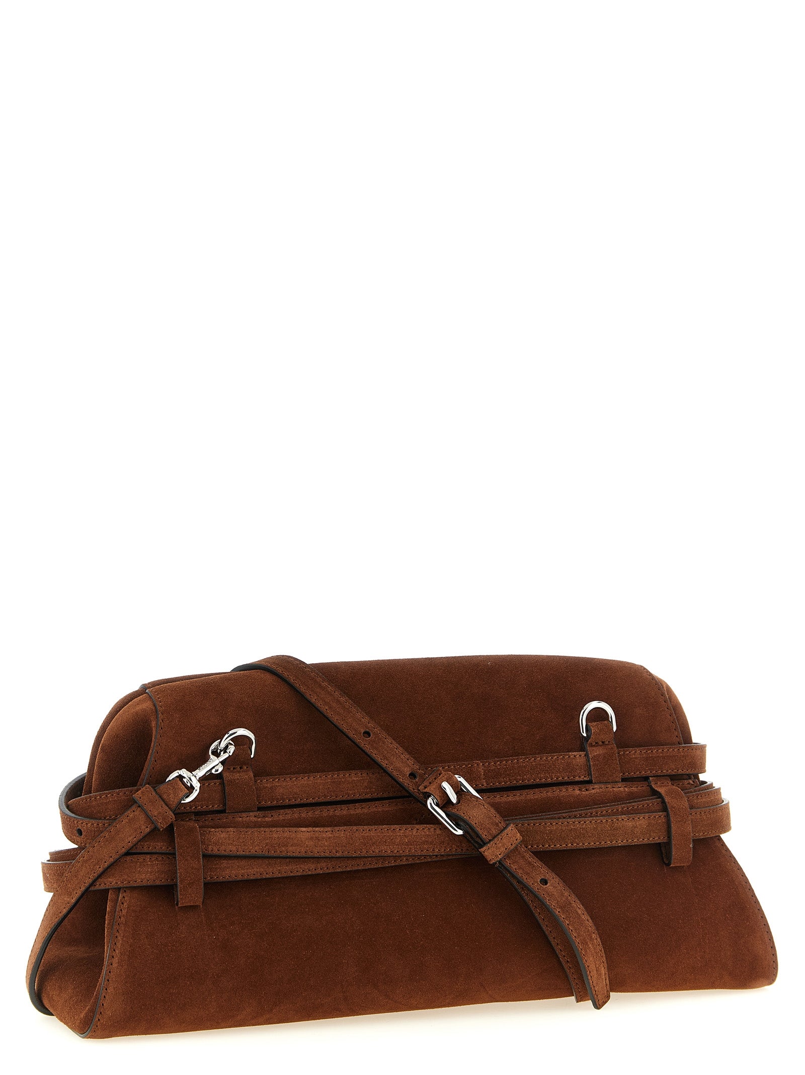 Calfskin Tie Me Clutch