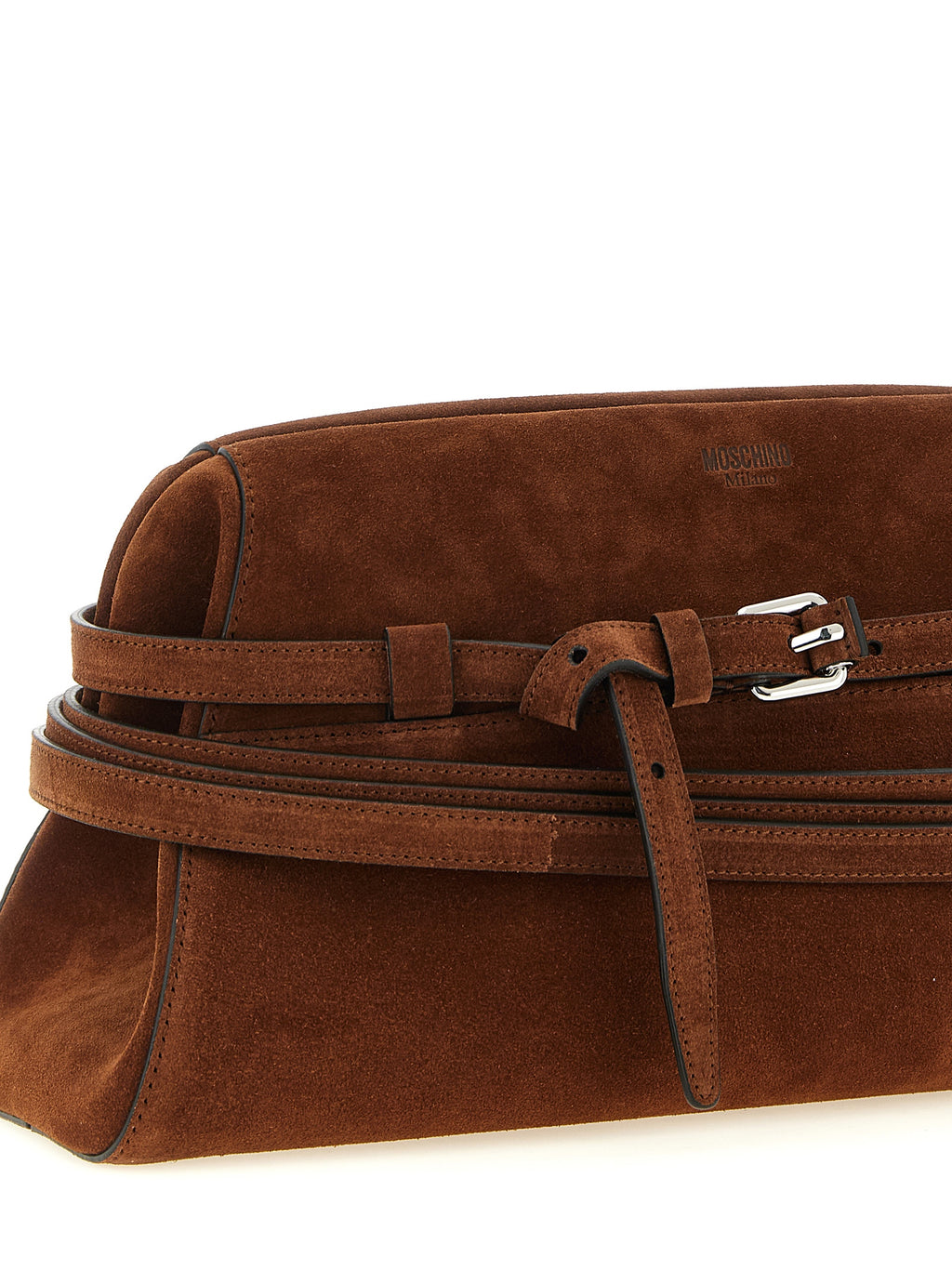 Calfskin Tie Me Clutch