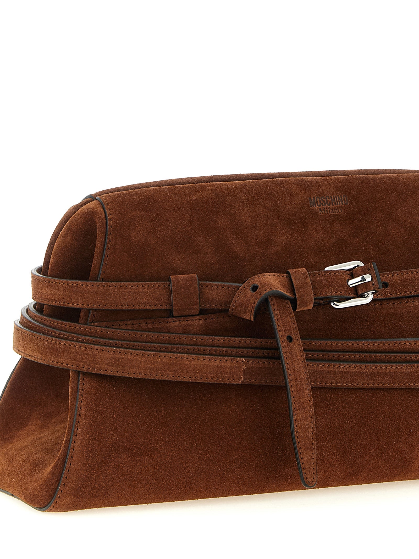 Calfskin Tie Me Clutch