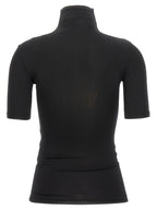 Black Acetate Off Stamp Turtleneck T-Shirt