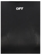 Black Acetate Off Stamp Turtleneck T-Shirt