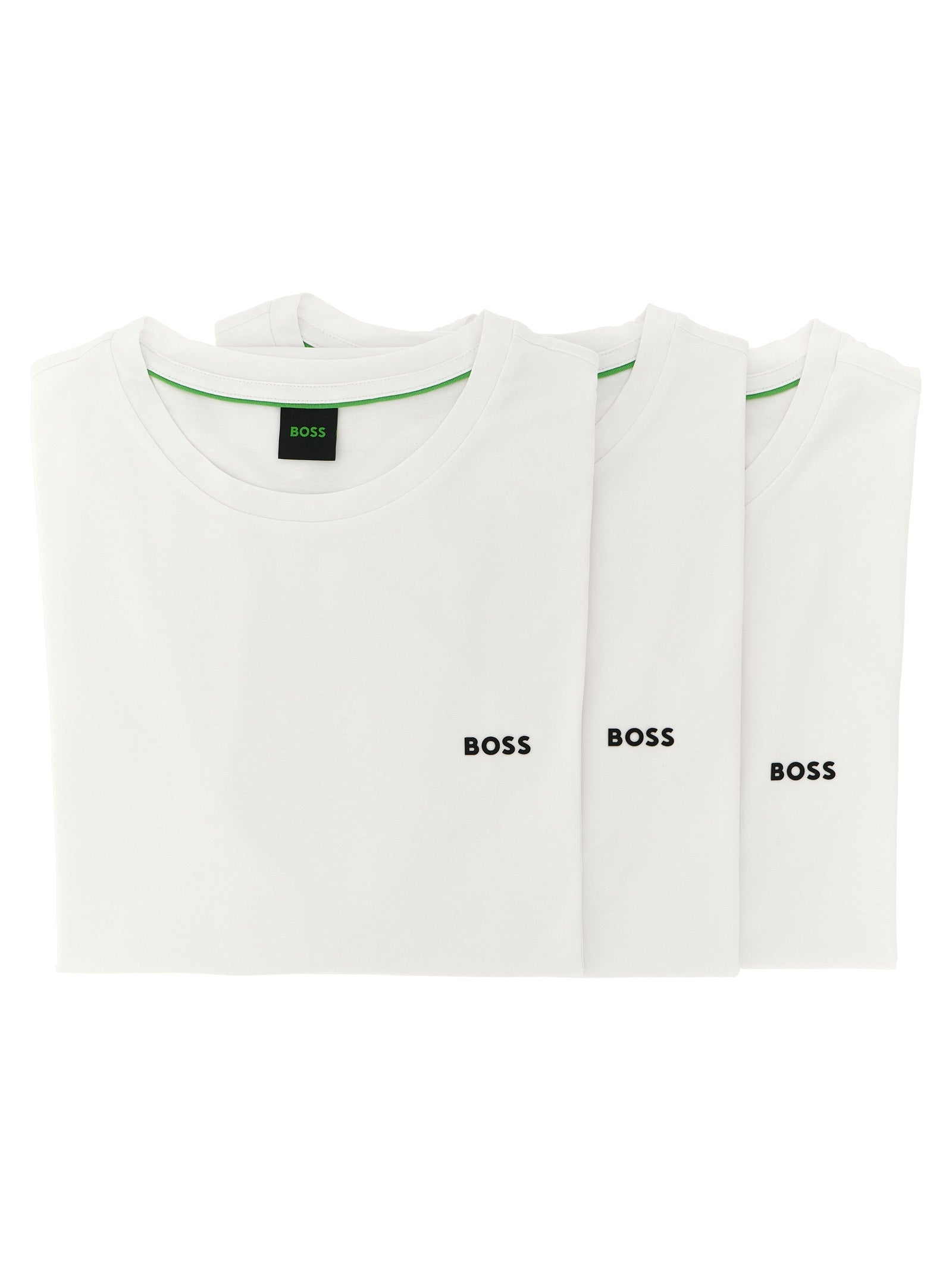 White Stretch Cotton T-Shirt Set of 3
