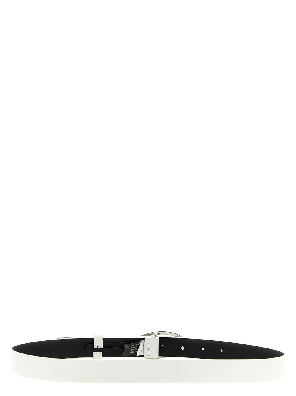 White Leather Belt