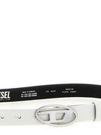 White Leather Belt
